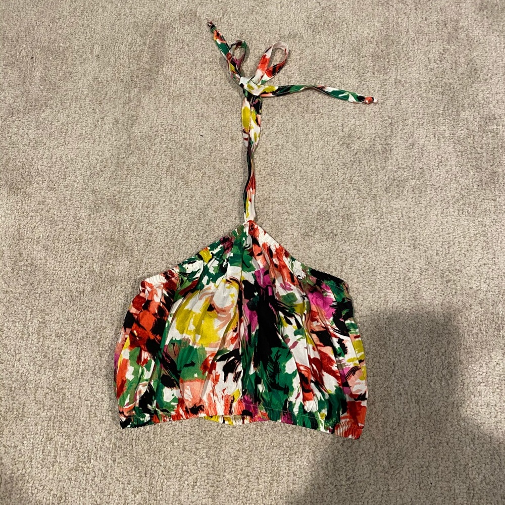American Apparel Floral Crop Top